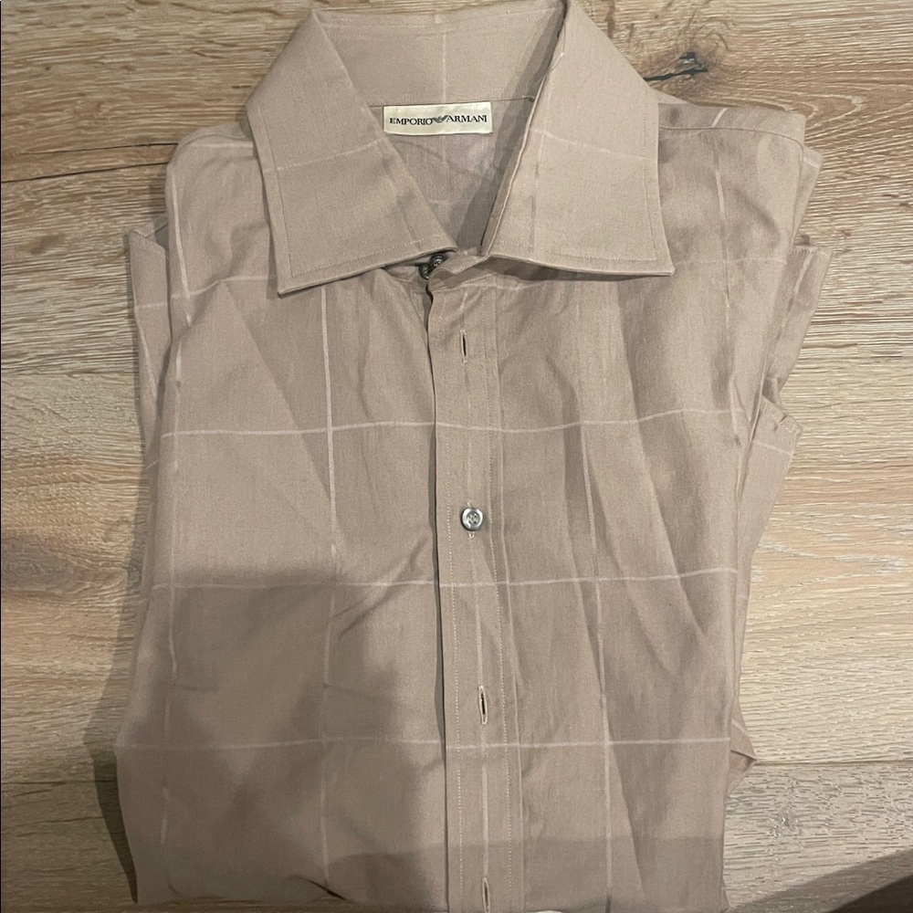 Emporio Armani Men's Beige Dress Pants